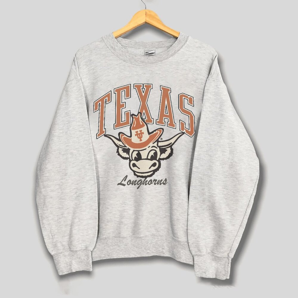 Vintage University of Texas Longhorns Sweatshirt, Texas Go Longhorns Shirt Tee